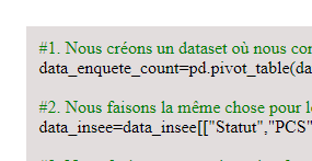 Projet : Enquete quantitative avec redressement de données